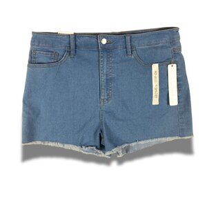 TINSELTOWN Light Blue Soft Denim Cut-off Jean Shorts NWT 15/32